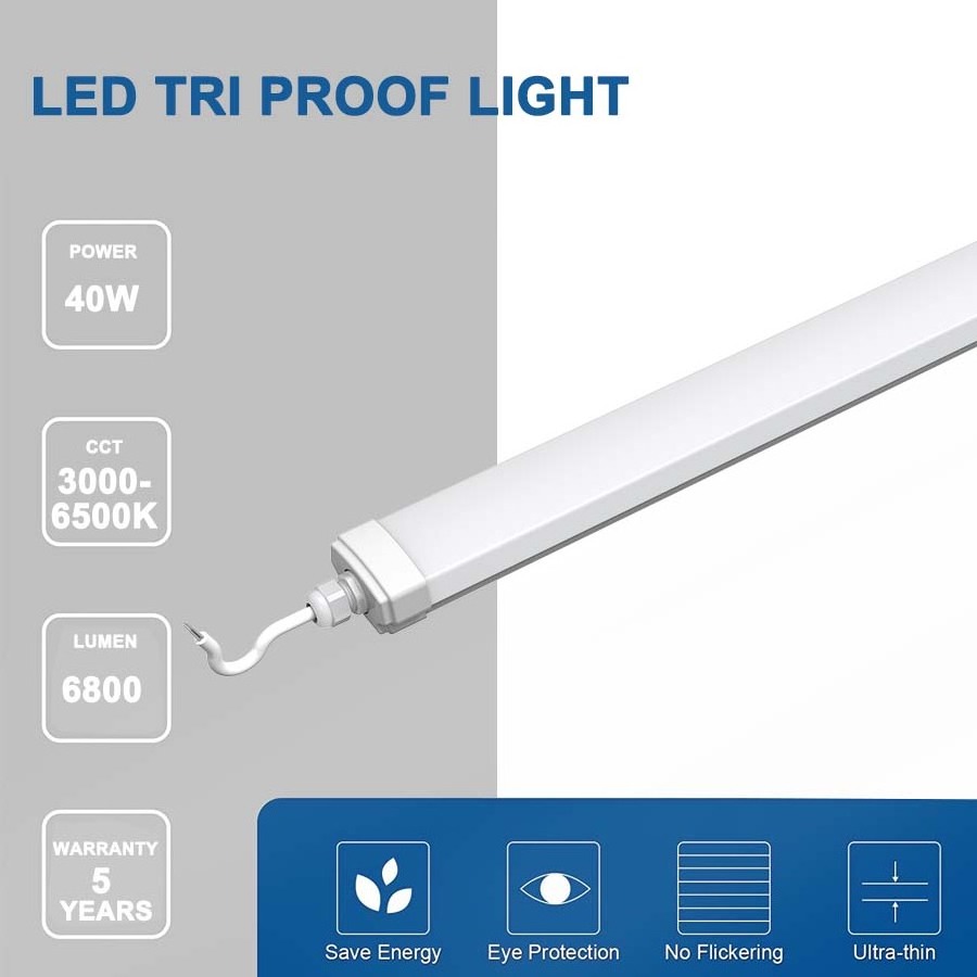 Commercial Engineering PC cover 18w 36w 60w Tubes Light Led Batten Light