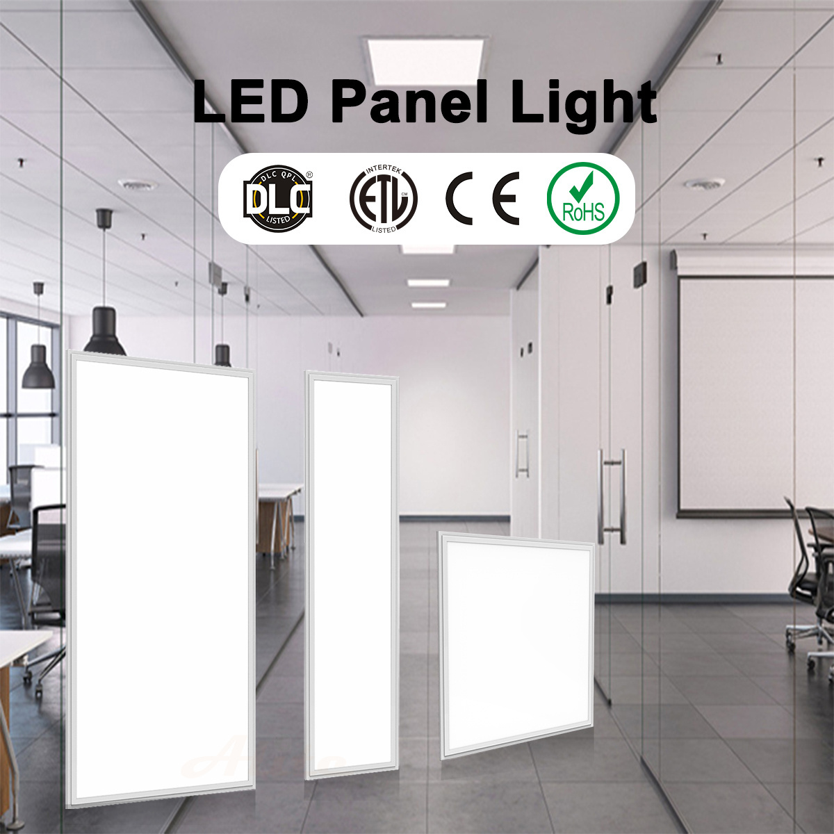 120-347V 2x2 2x4 Anti-glaring, Eye protection; reduces eye fatigue backlit led panel light