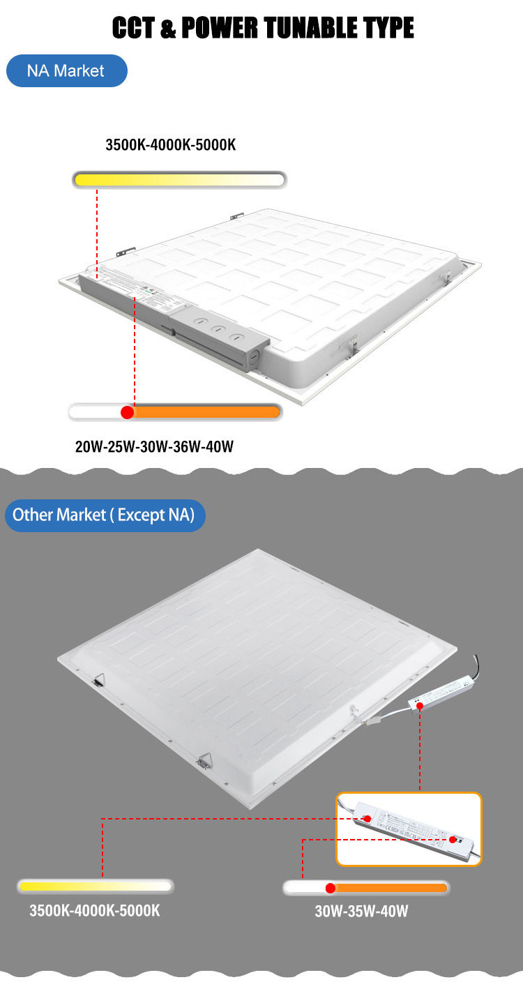 Brightness Dimmable 2x2 Led Light Drop Ceiling 2x3 led panel light backlit led panel light