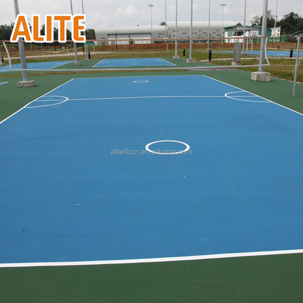 Cheap Wholesale Modular  Plastic Outdoor Sports Tiles with Rubber Cushions for Multi-Game Courts