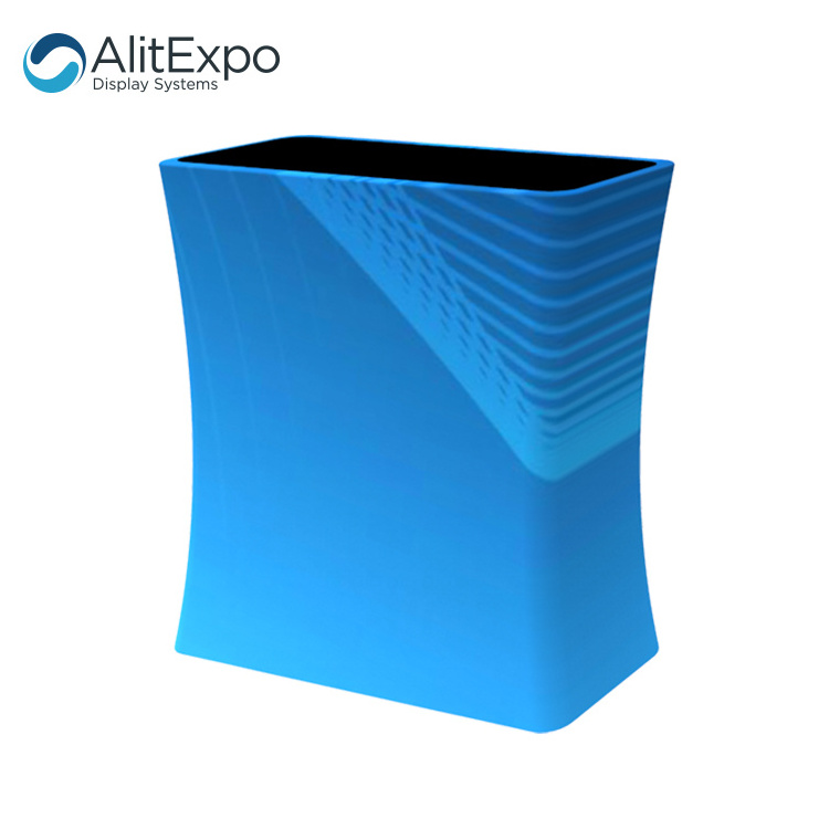 Portable podium promotion tension fabric counters for trade show display