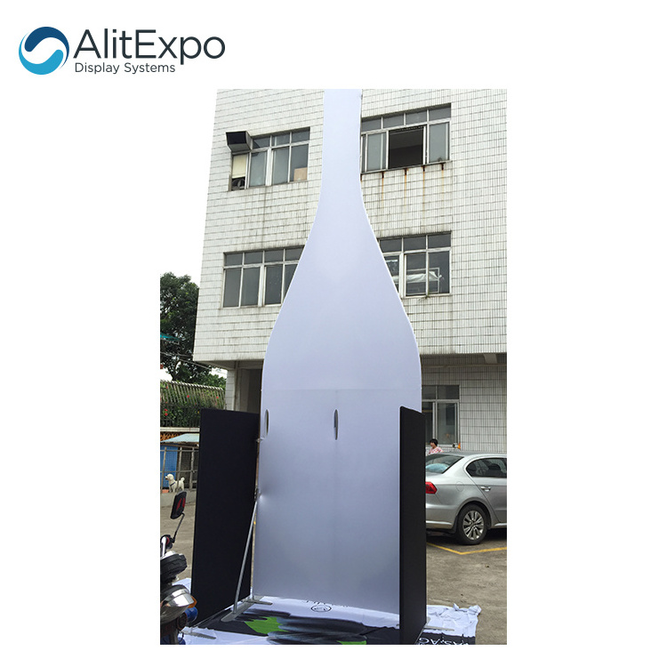 Portable exhibition pop up banner backdrop advertising tension fabric display