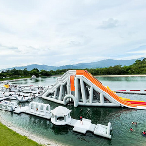 inflatable aqua park commercial inflatable water park with water slide inflatable  floating water  park