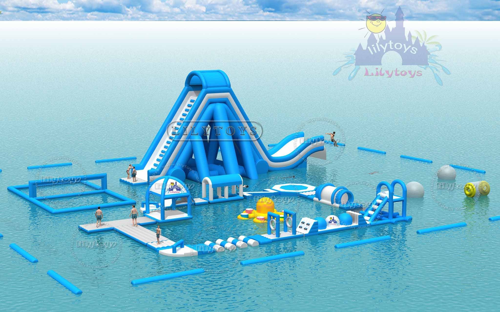 TUV passed inflatable sea water park, floating aqua park water toys, inflatable water sport game