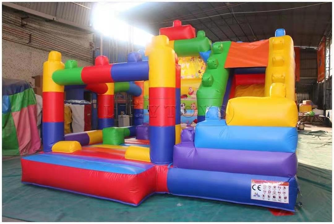 Lilytoys New Design Commercial Inflatable Bounce House Combo Kids Jumping Castle Inflatable Bouncy Castle with Small Slide