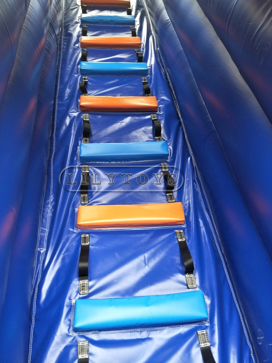 Outdoor Commercial Inflatable Stair Slide, Exciting Giant Inflatable Dry Slide, Tropical dry slide for rental