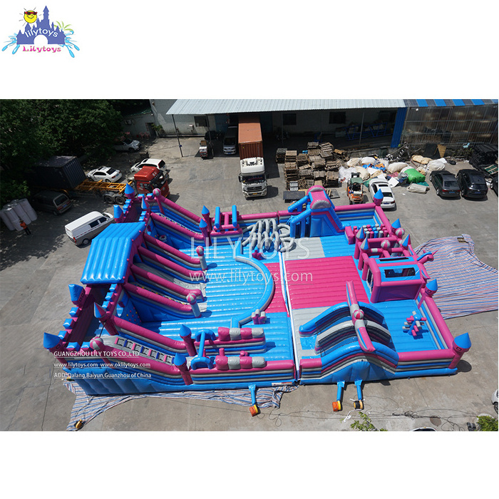 Funfair equipment , attraction indoor jumping playground Amusement Park Manufacturers inflatable Carnival  castle