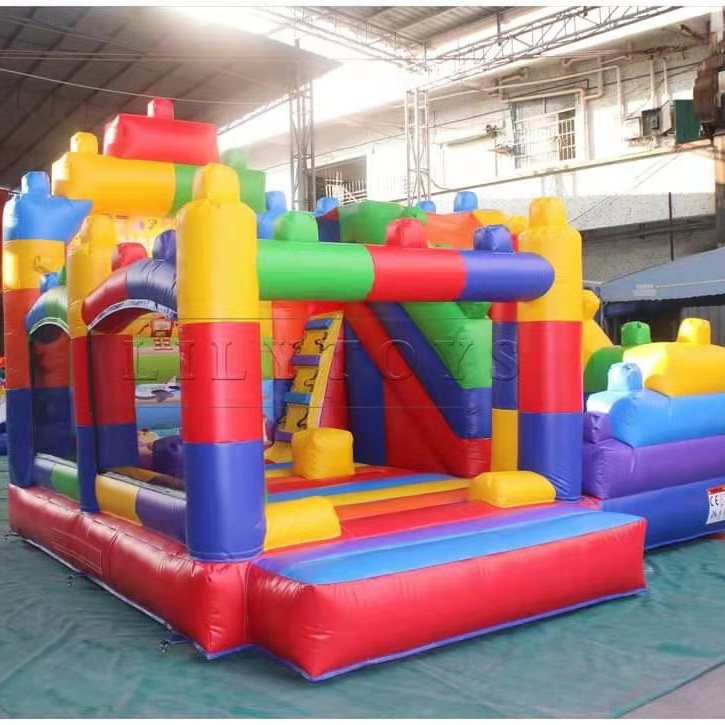 Lilytoys New Design Commercial Inflatable Bounce House Combo Kids Jumping Castle Inflatable Bouncy Castle with Small Slide