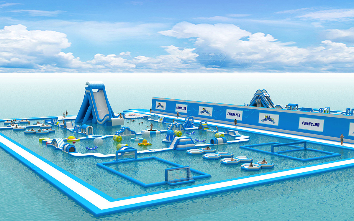 TUV passed inflatable sea water park, floating aqua park water toys, inflatable water sport game