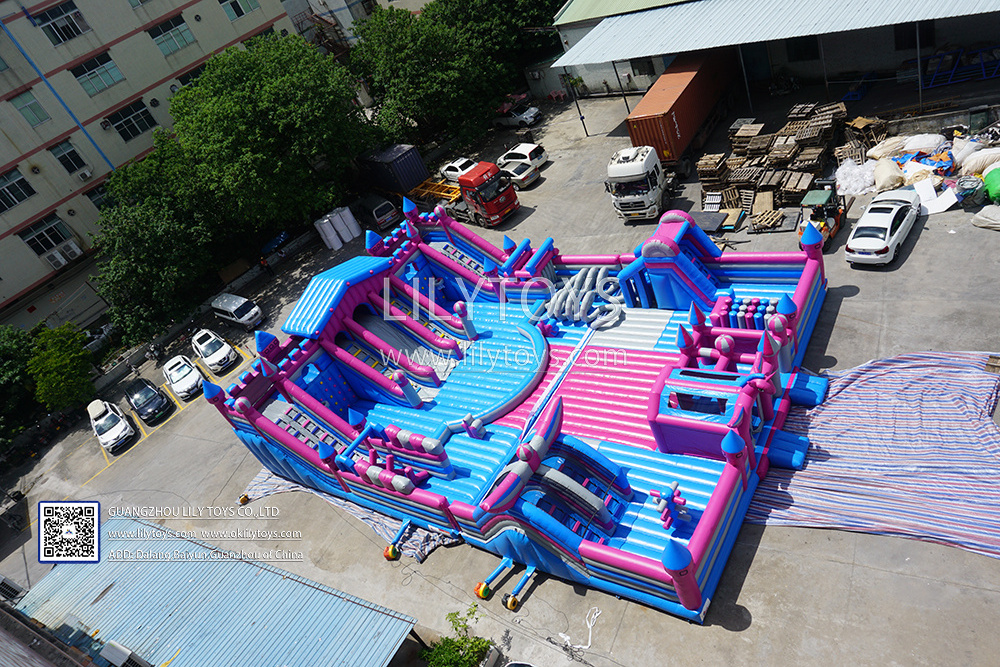 Funfair equipment , attraction indoor jumping playground Amusement Park Manufacturers inflatable Carnival  castle