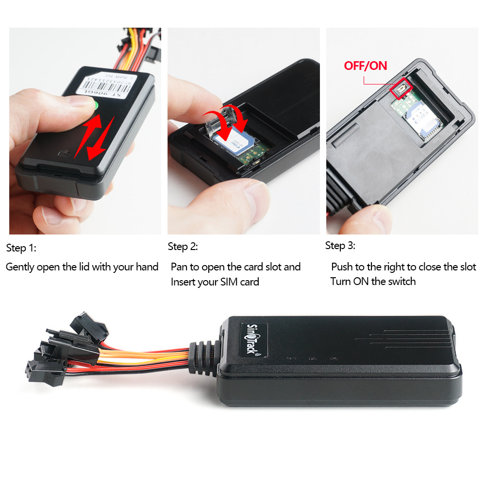 High Quality SinoTrack 4G ST-906L SOS Emergency Button Car Track GPS Tracker With Free Tracking Software APP