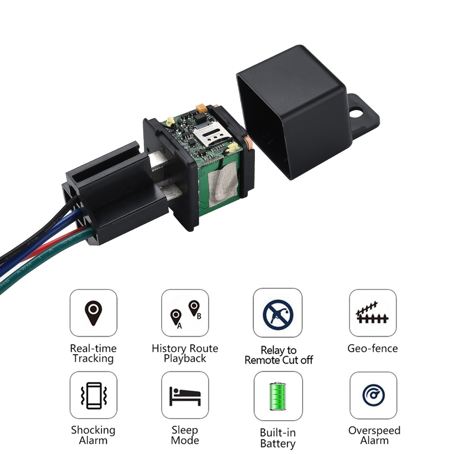 Wholesale Free Car/Bike/Person Free Fleet Management ST-907 relay GPS Tracker for Cars Trucks SIM Tracking System