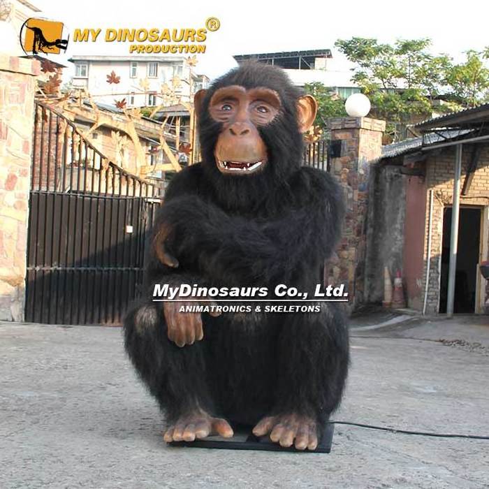 Animatronic Animal Realistic Hairy Monkey for Park Decoration