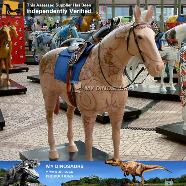 My-dino JU3-14 Waterproof Handmade Statues Fiberglass Life Size Horse