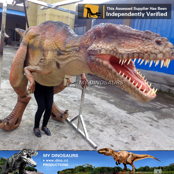 MY Dino-Life size velociraptor adult dinosaur costume