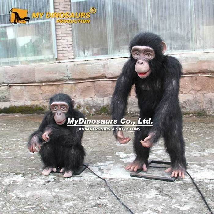 Animatronic Animal Realistic Hairy Monkey for Park Decoration