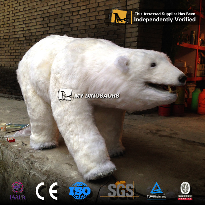 MyDino AA040 Outdoor Playground Equipment Animatronic Polar Bear for Sale