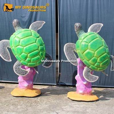 Z MY DINO AA-092 Good Quality Animatronic Sea Life Size Fiberglass Turtle Model