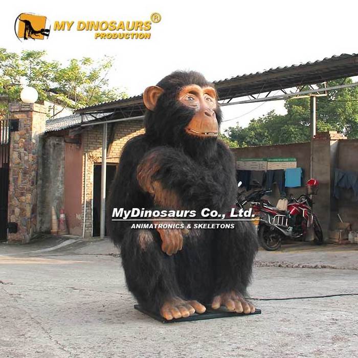 Animatronic Animal Realistic Hairy Monkey for Park Decoration