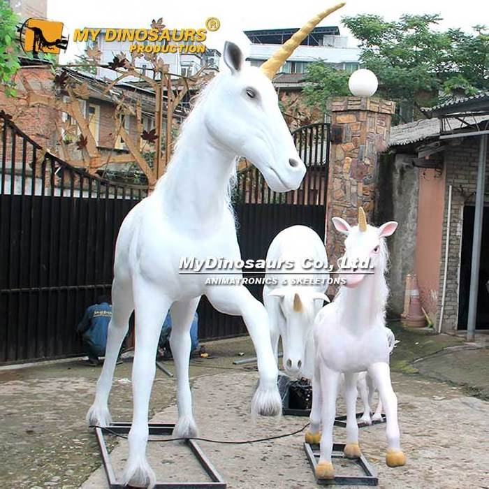 The Legendary Creature Animatronic Realistic Unicorn Model for Decoration