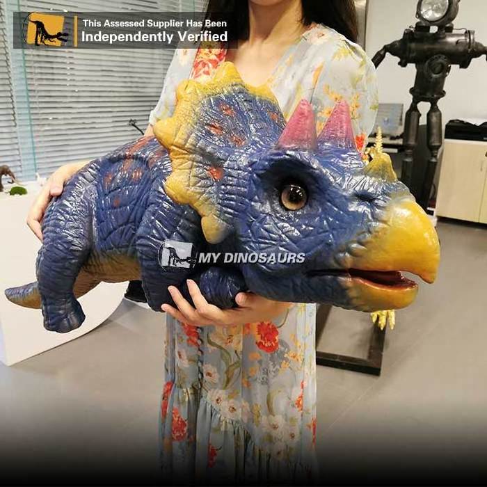 R Interactive Dinosaur Hand Puppet Brachiosaurus Hand Held Dragon Puppet