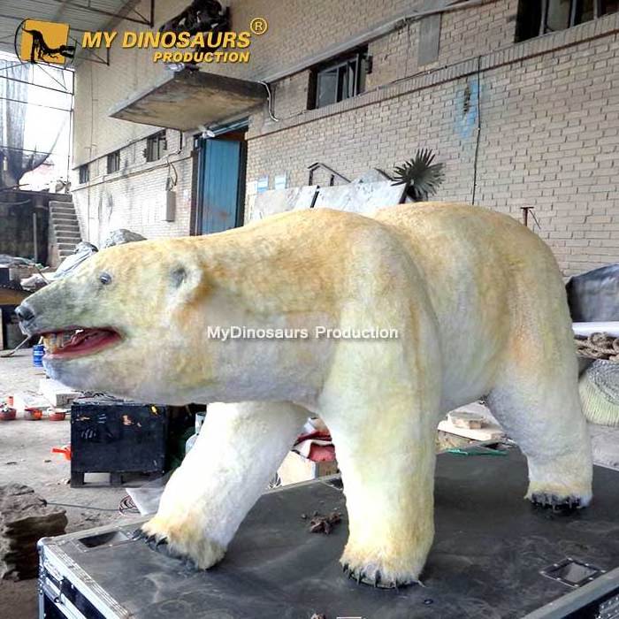 MyDino AA040 Outdoor Playground Equipment Animatronic Polar Bear for Sale