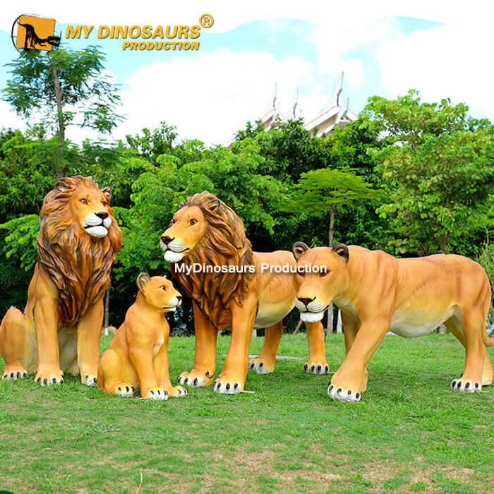 Z MY Dino AA123 Artificial Animal Statues Animal Model Life Size Lion