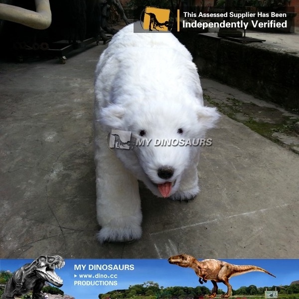 Z MY DINO AA-107 Life Like High Simulation Mechanical Animatronic Woolly Polar Bear Model