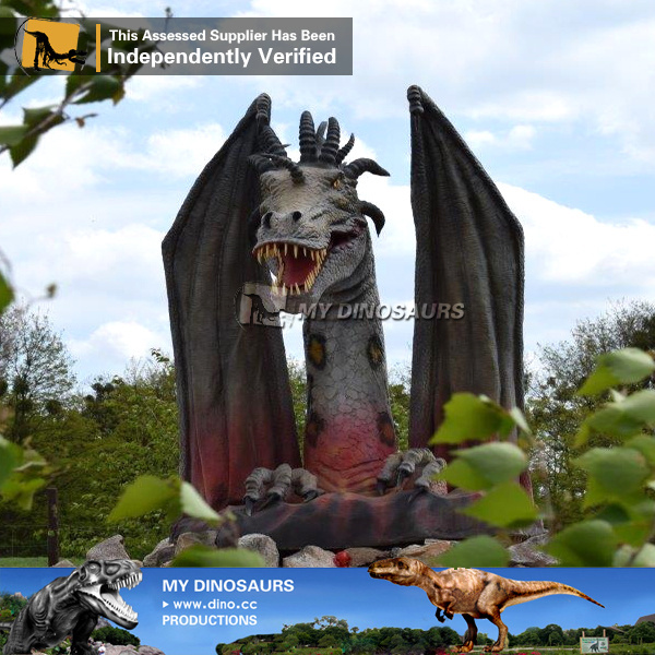 V Life Size Realistic Animatronic Dragon For Sale