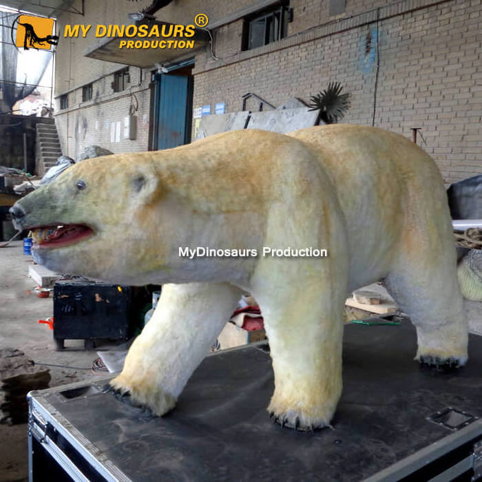 Z MY DINO AA-107 Life Like High Simulation Mechanical Animatronic Woolly Polar Bear Model