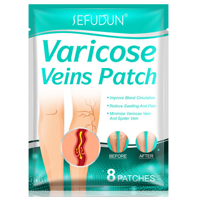 Chinese Herbal 8 Patch per Bag Varicose Veins Treatment Patches Leg Pain relief Pads to Inprove Blood Circulation