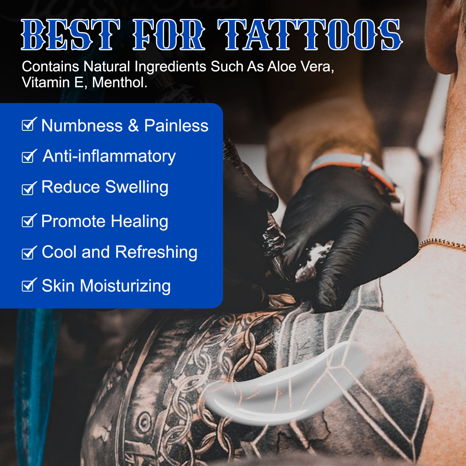 Custom Logo OEM Tattoo After Care Healing Cream Relieves Pain Brightening Repairing Balm Tattoo Aftercare Ointment