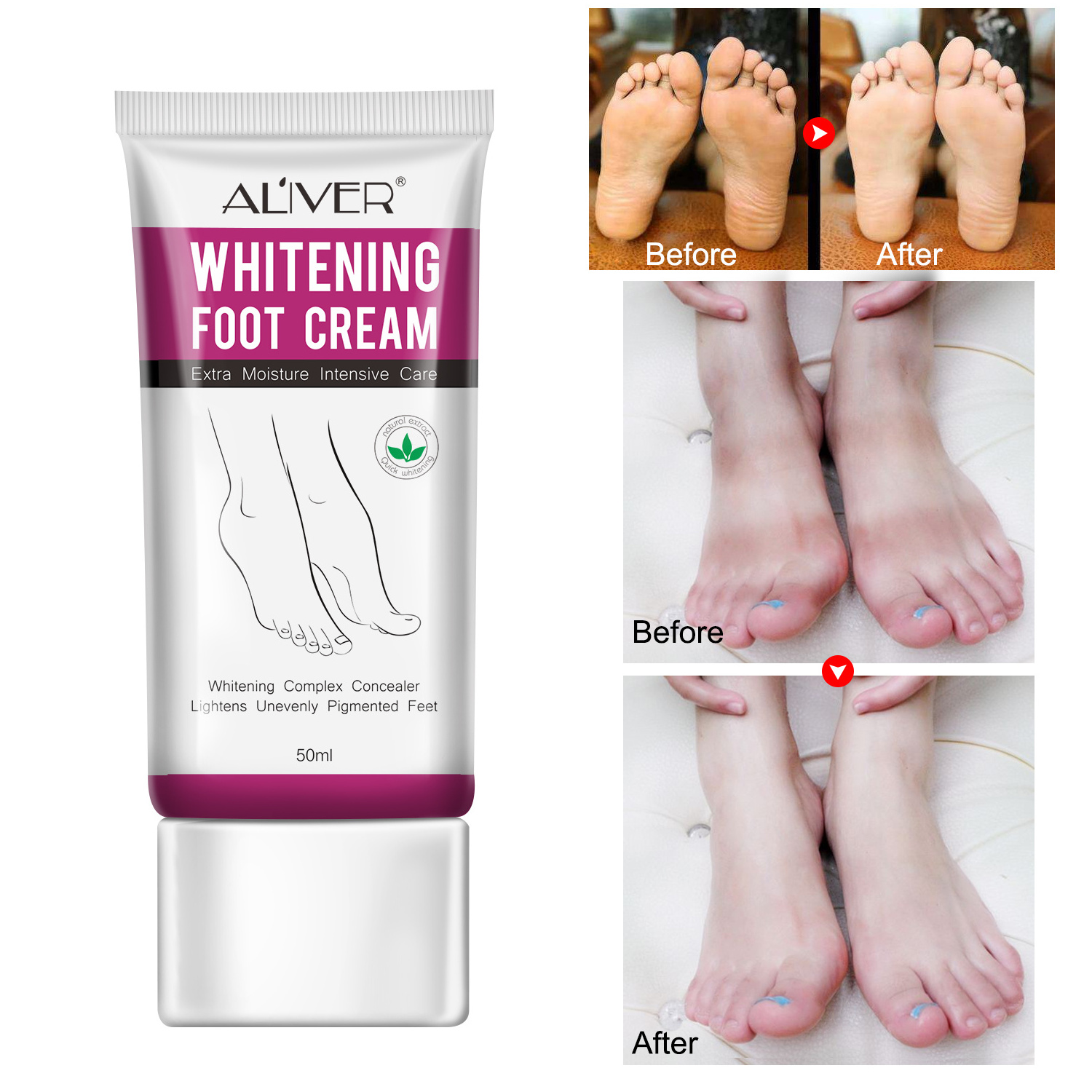 Professional Organic Anti Crack Foot Repairing Cream Best Nourishing Softening Whitening Foot Cream