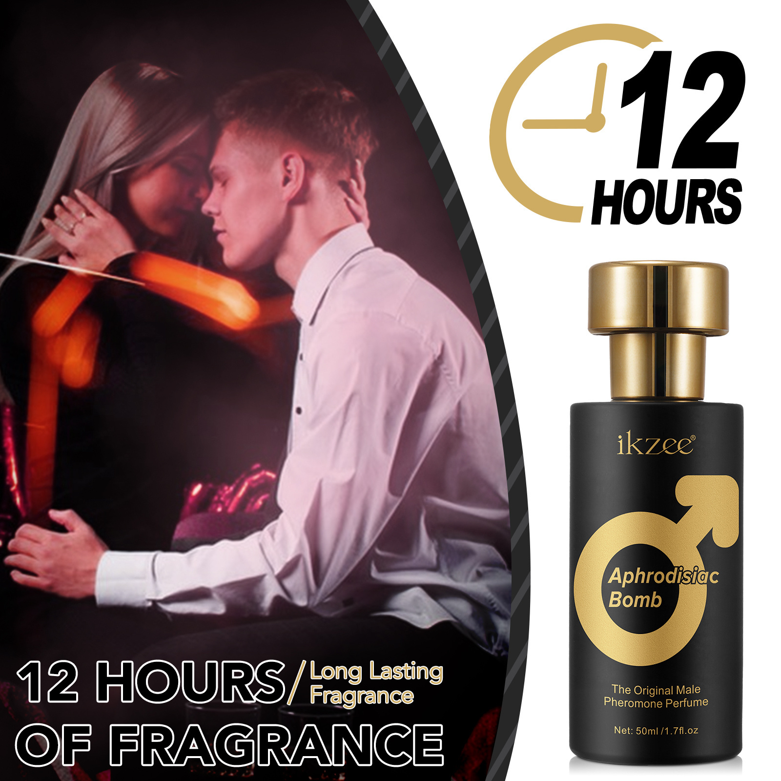 Fast Shipping 50ml Long Lasting Aphrodisiac Pheromone Attractive Spray Unisex Perfume for Men and Women Orgasm Attract