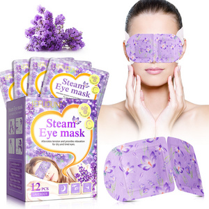 Hot Sale Self Heated Warm Eye Mask Lavender Sleep Steam Eye Masks for Dry Eyes Dark Circles and Puffiness