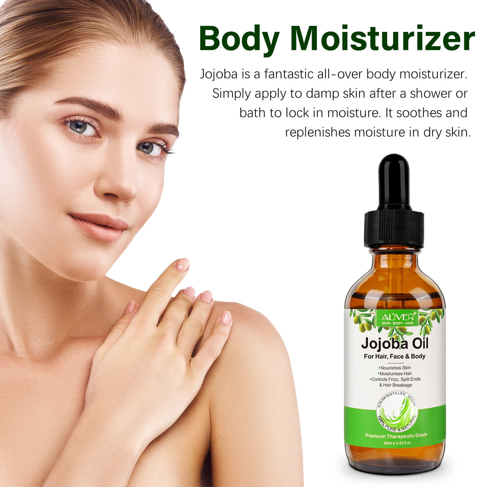 Wholesale Hair Treatment Sex Body Massage Jojoba Extraction Essential Oil Serum Bulk Cold Pressed Refined Pure Face Jojoba Oil