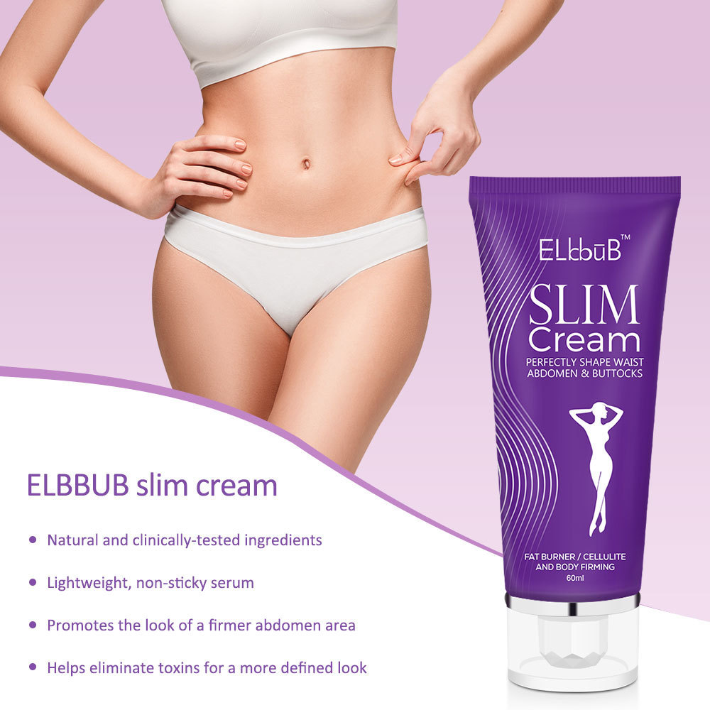 ELBBUB Private Label No Side Effects Of Face Body Fat Burn Slim Cream Korea Stomach Slimming Cream