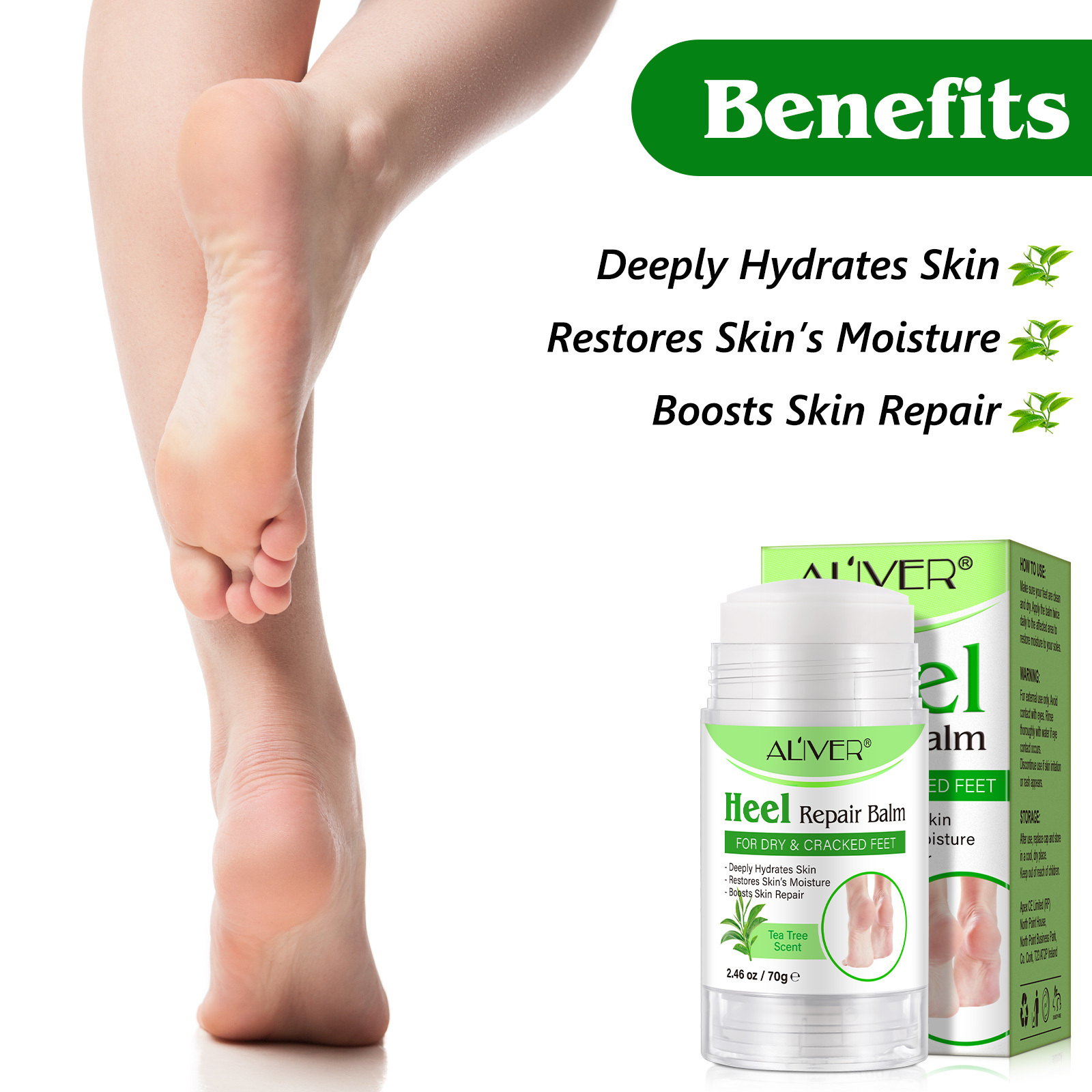 Private Label Foot Care Natural Hydrating Rough Cracked Heel Repair Balm Dead Skin Removal Balm Stick