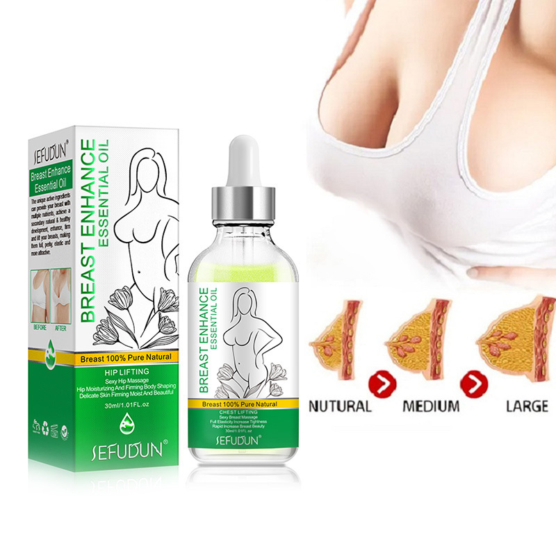 Hot Sale 30ml Natural Breast Firming Tightening Cream Women's Enlargement Big Butt Boobs Tight Massage Breast Enhancement Oil