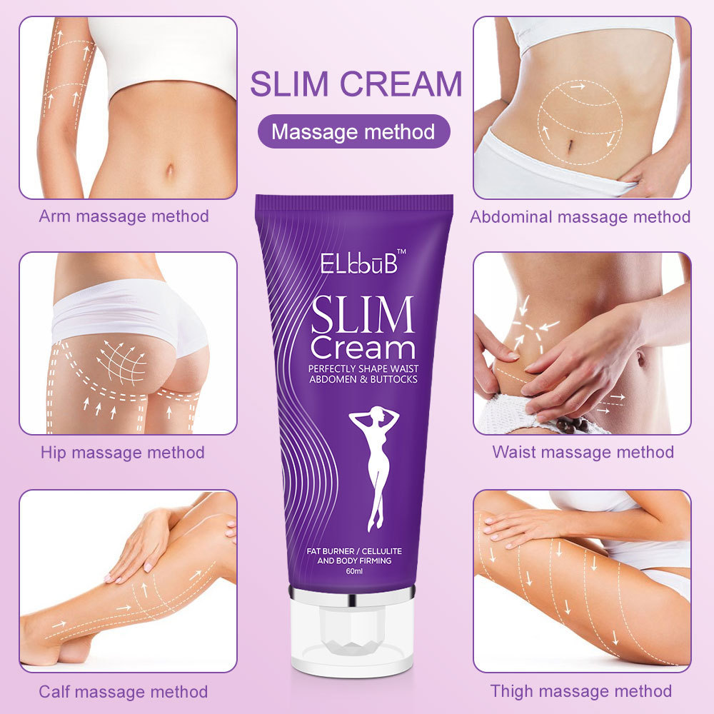 ELBBUB Private Label No Side Effects Of Face Body Fat Burn Slim Cream Korea Stomach Slimming Cream