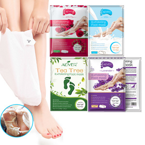 Private Label Wholesale Moisturising Brightening Repairing Foot Masking Socks Exfoliating Peeling Foot Mask for Dry Cracked Feet