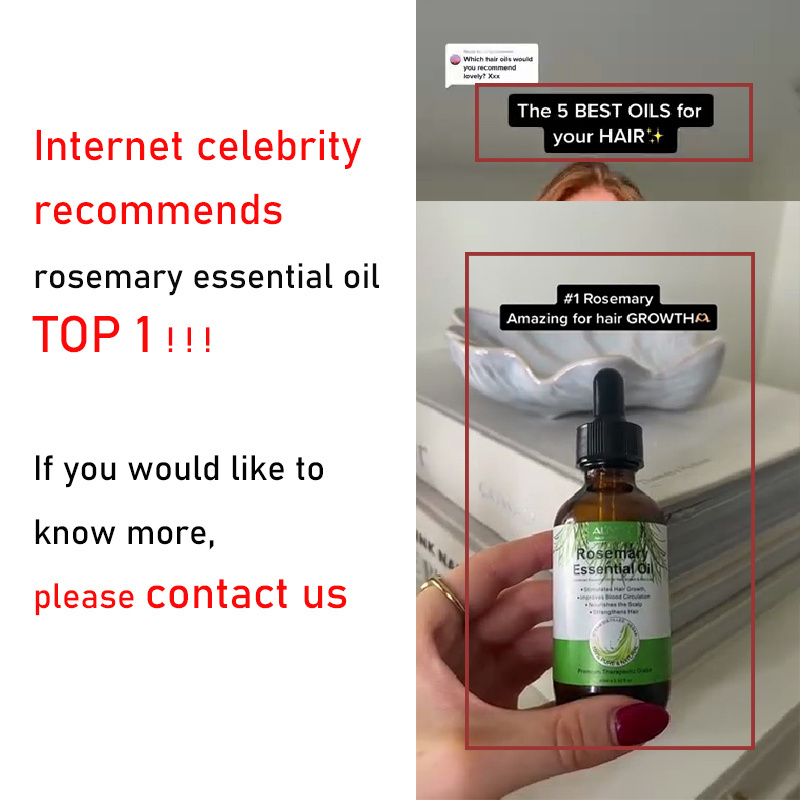 USA UK inStock Private Label Natural Organic Rosemary Essential Oil Women Black Hair Care Products Rosemary Oil Hair Growth