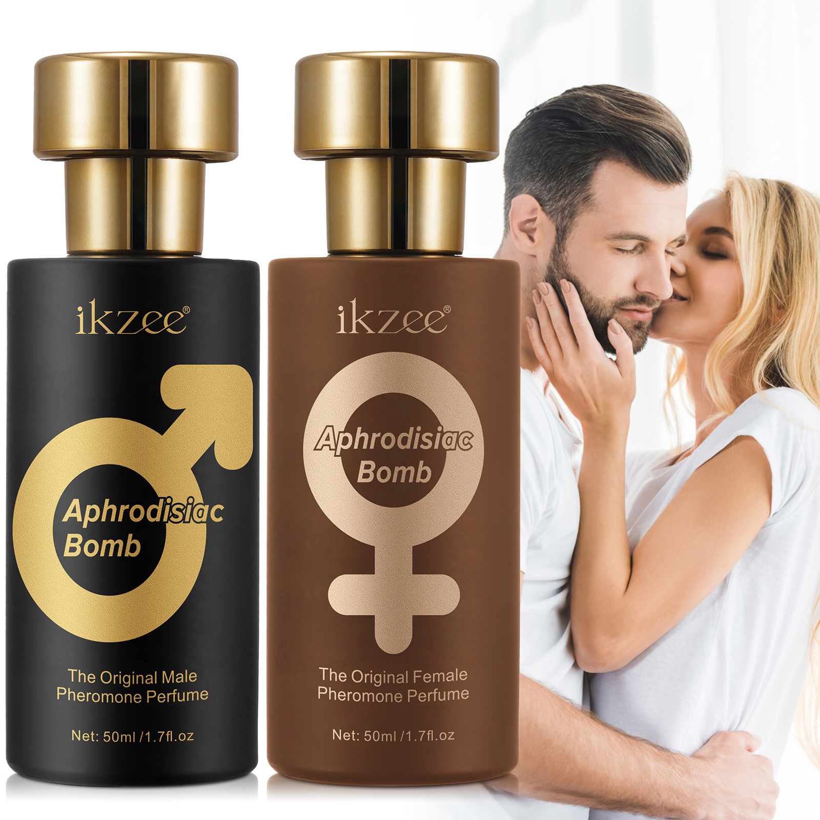 IKZEE 50ML Long Lasting Customized Women Body Aphrodisiac Pheromone Spray Unisex Perfume for Men