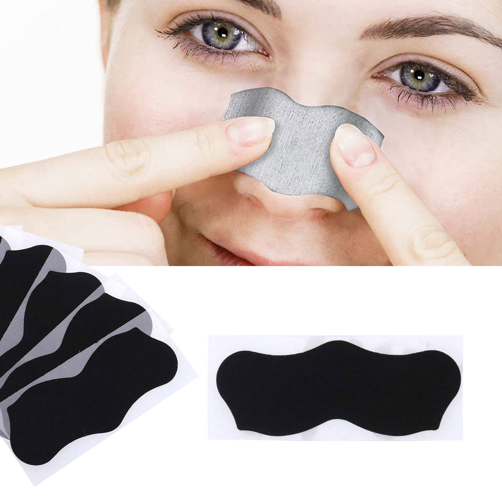 ELAIMEI Bamboo Charcoal Deep Cleansing Nose Strips Pore Strips For Blackhead Removal Peel Off Mask