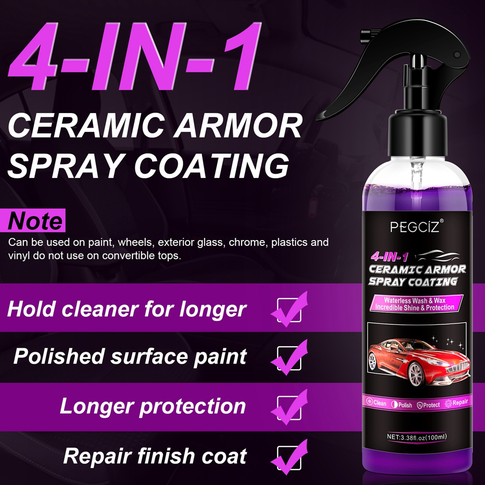 Auto Agent Ceramic Car Wash Fortify Car Nano Ceramic Quick Coating Polishing Spraying Wax