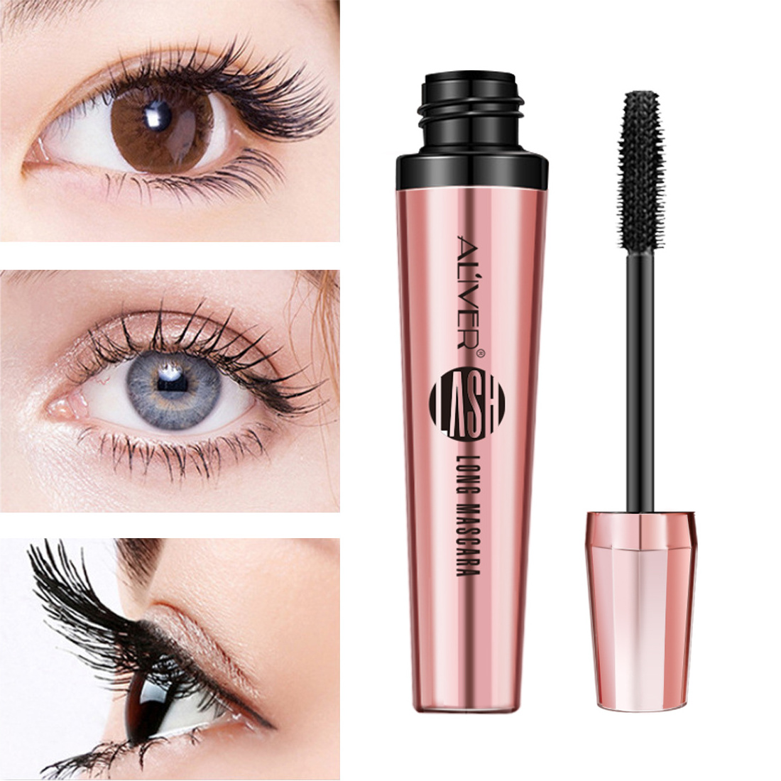 Private Label Organic Rose Gold Tube Volume OEM Vegan Growing Lashes custom 4D Fiber Vegan Eyelash Mascara