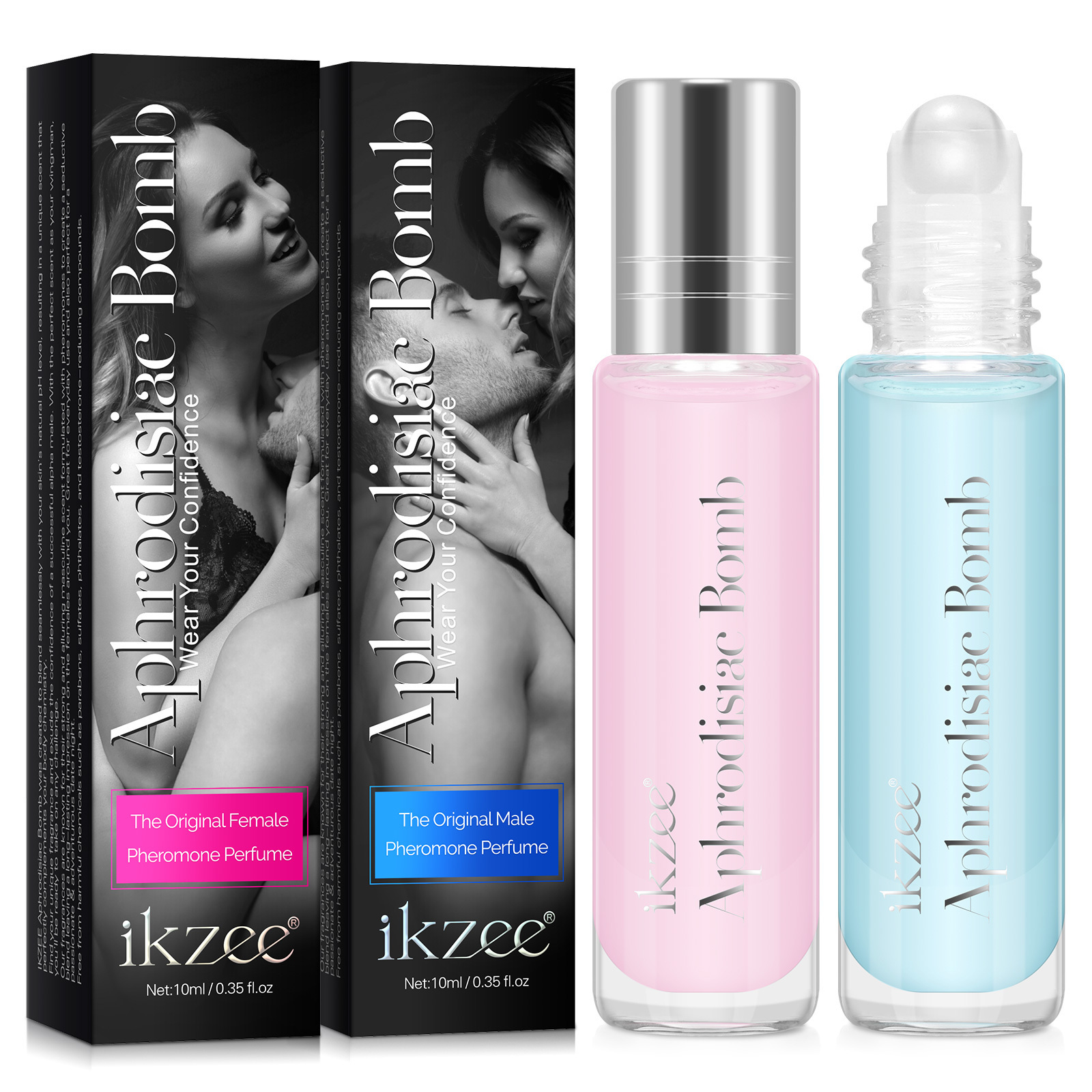 Ikzee Arouse Emotions Long Lasting Enhance Your Sensuality Female Pheromone Perfume Roll Aphrodisiac Bomb For Women