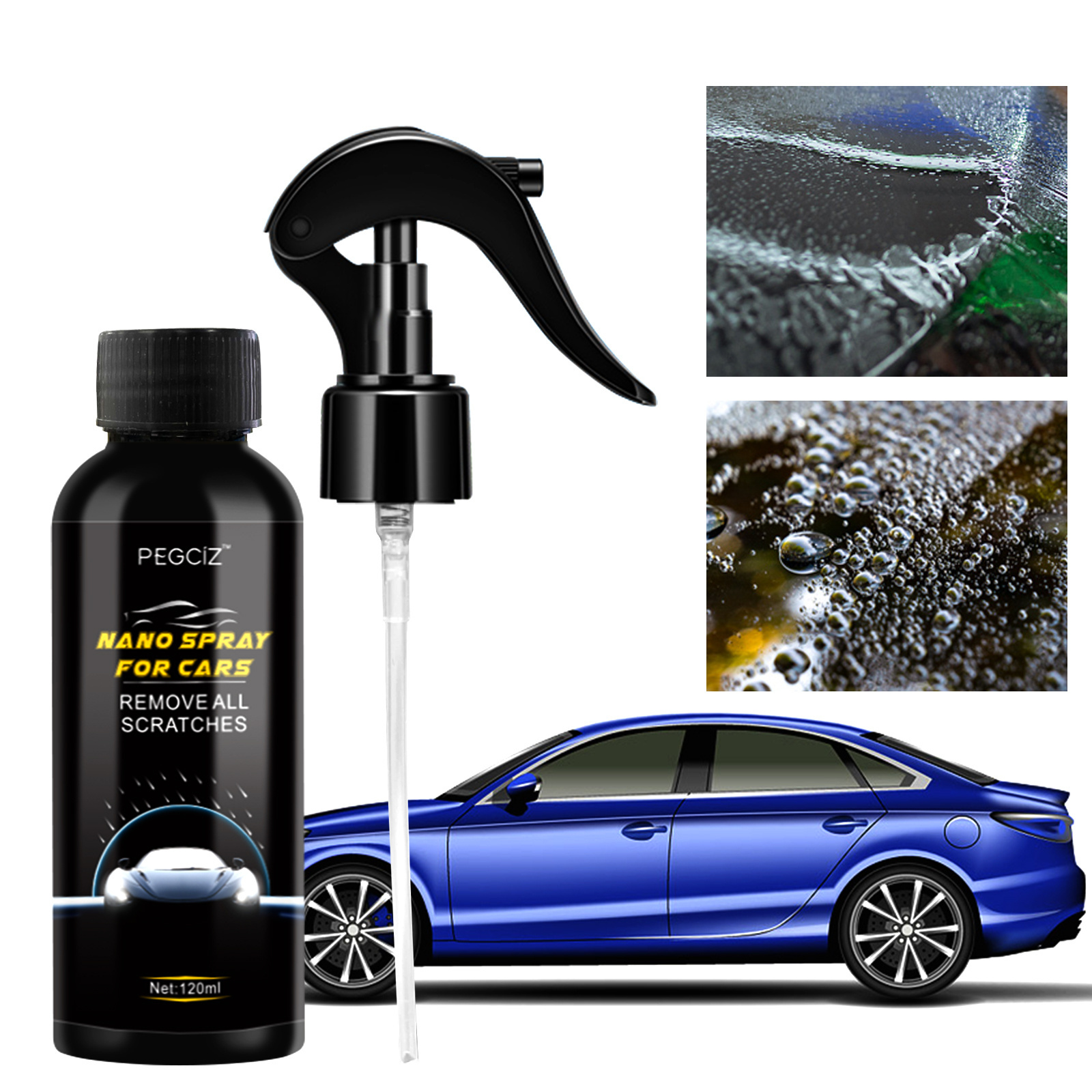 Auto Agent Ceramic Car Wax Wash Fortify Remove All Scratches Cars Nano Ceram Car Ceramic Coating Liquid Spray