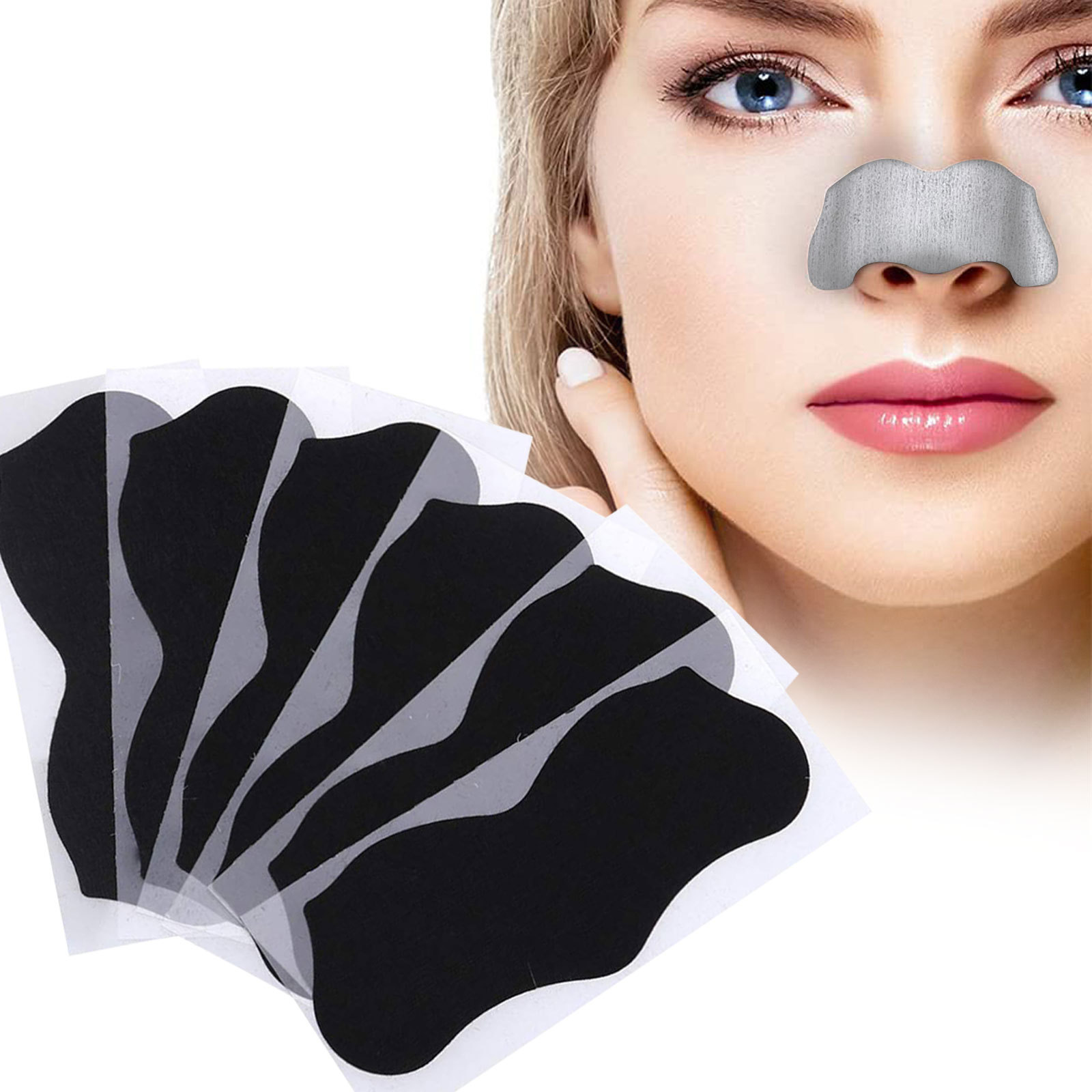 ELAIMEI Bamboo Charcoal Deep Cleansing Nose Strips Pore Strips For Blackhead Removal Peel Off Mask