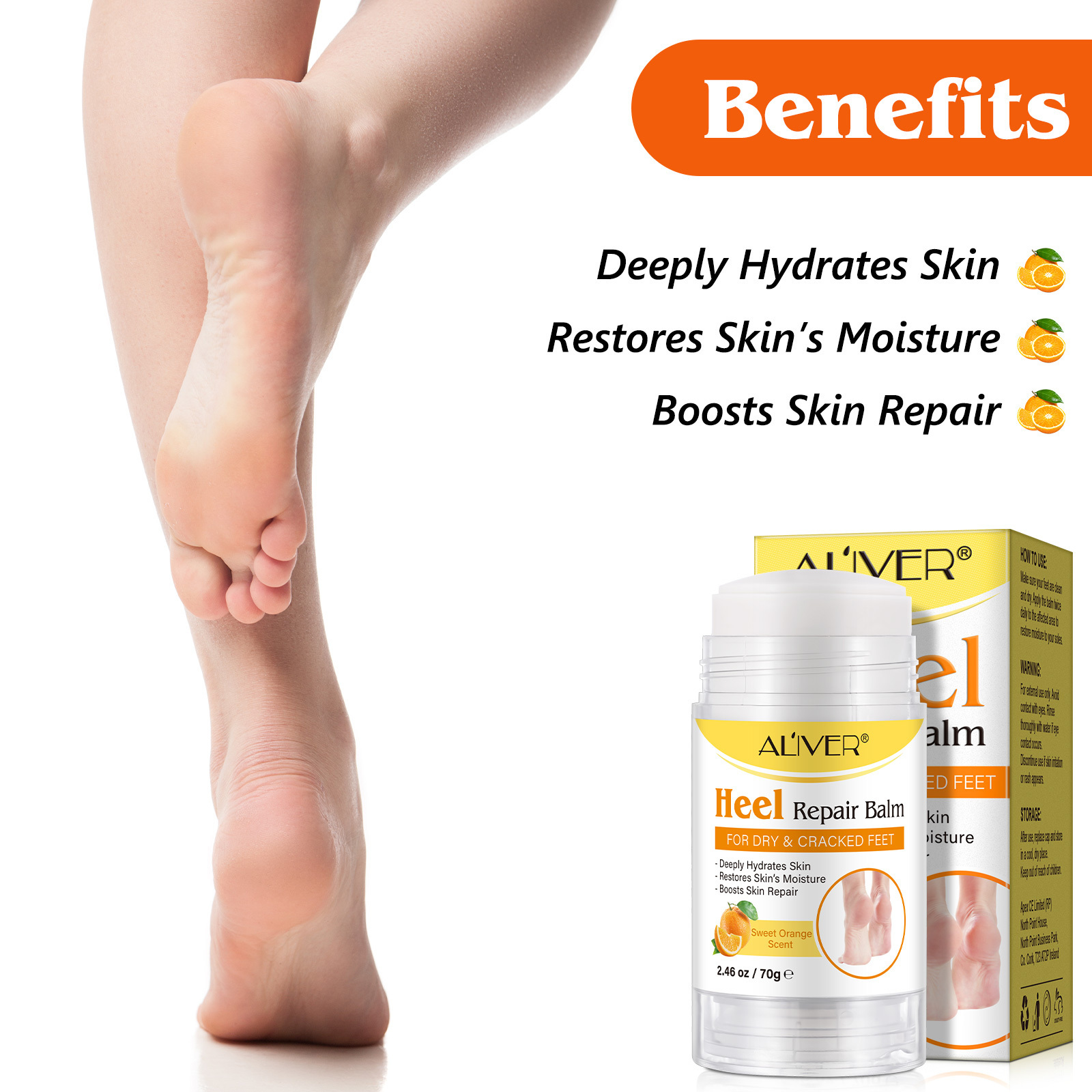 Professional Dry Cracked Feet Treatment Moisturizing Rolls Heel Repair Balm Stick to Rescues Cracked Feet for Skin So Soft